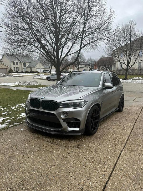 BMW F85 X5M & F86 X6M 3D Style Carbon Fiber Side Skirts