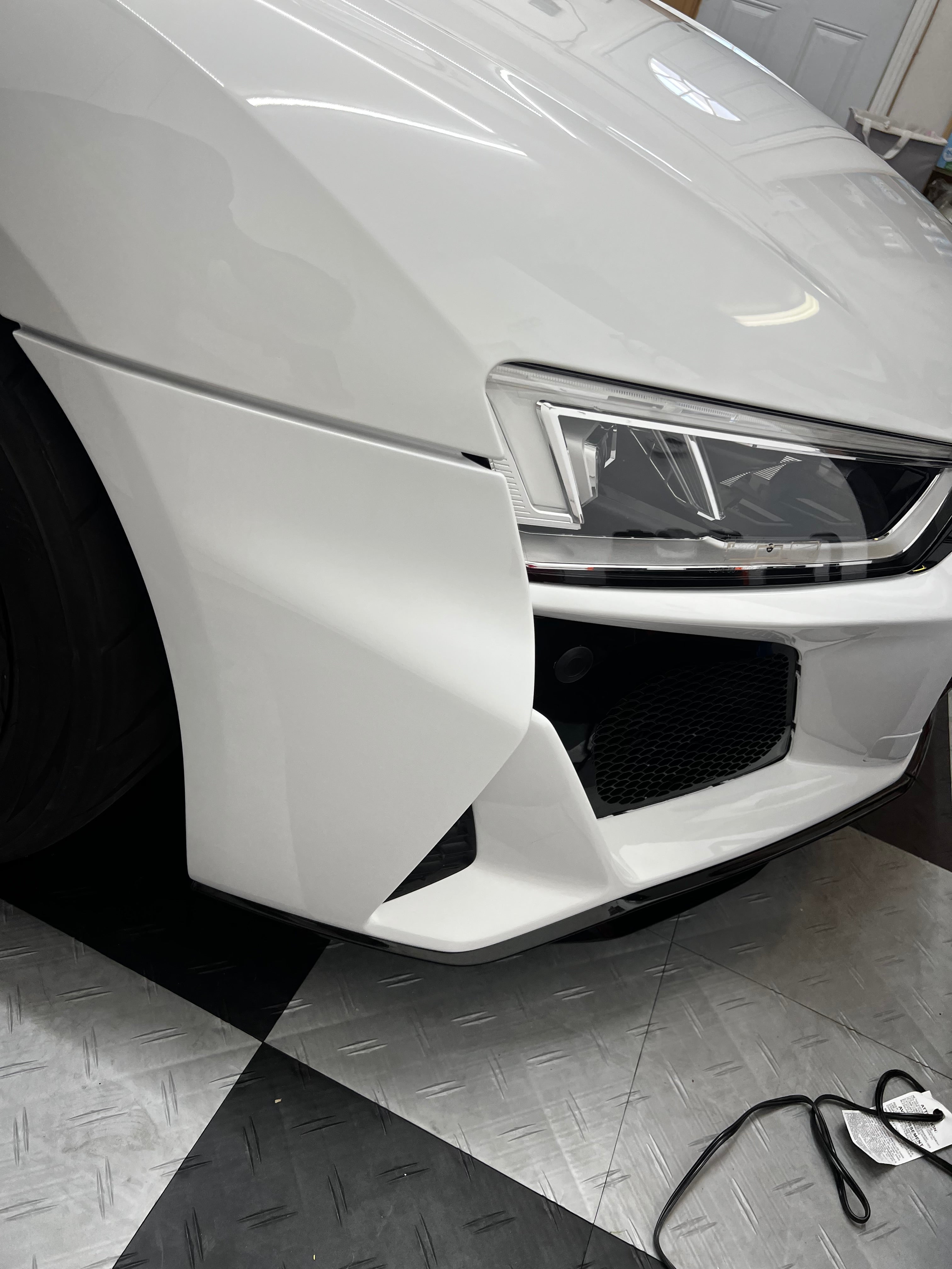 Audi R8 Pre Face Lift To Face Lift Conversion Front Bumper With Grilles & Trims 2017-2023