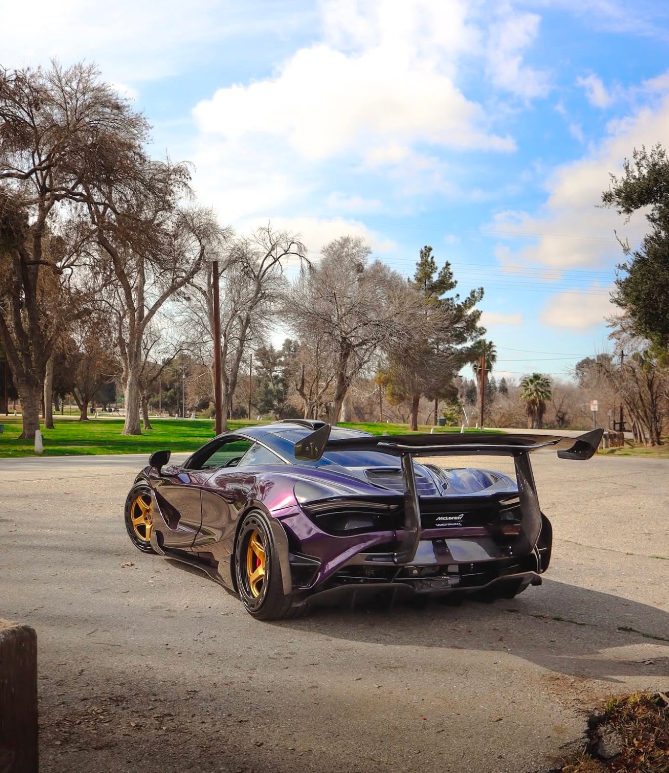 McLaren 720s/765LT Carbon Fiber Chassis Mount Wing