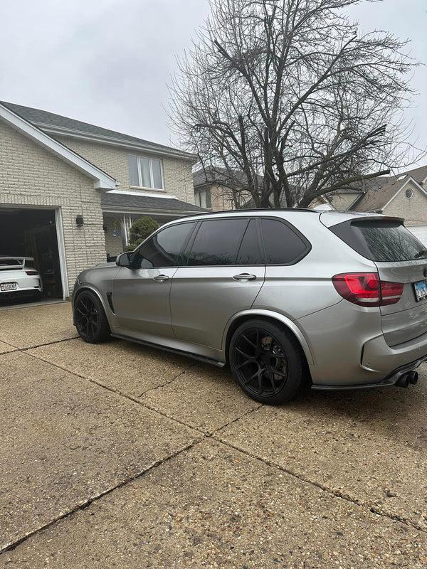 BMW F85 X5M & F86 X6M 3D Style Carbon Fiber Side Skirts