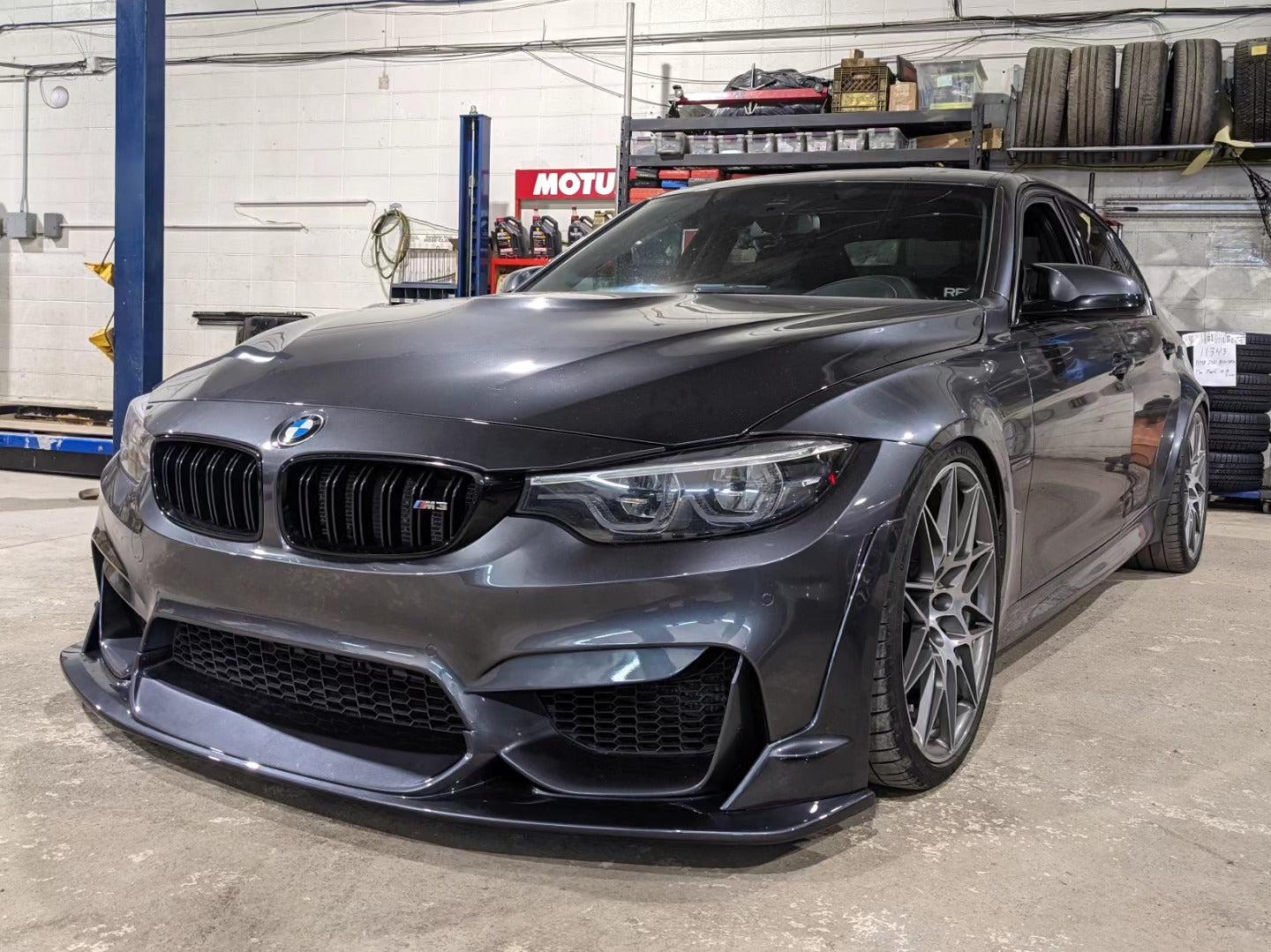 BMW F80 M3/F82 M4 Carbon Fiber Front Laptor Style Lip