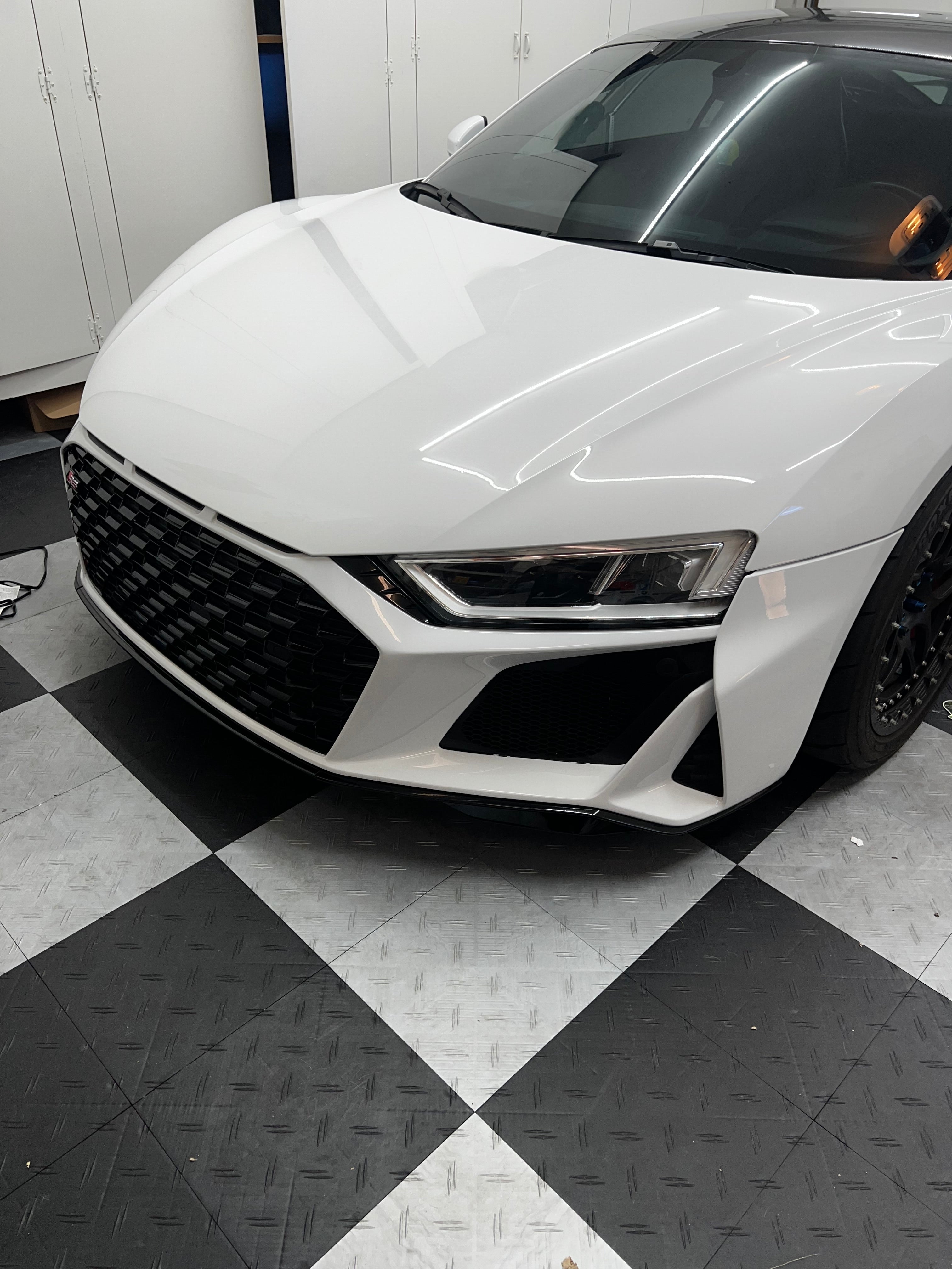 Audi R8 Pre Face Lift To Face Lift Conversion Front Bumper With Grilles & Trims 2017-2023