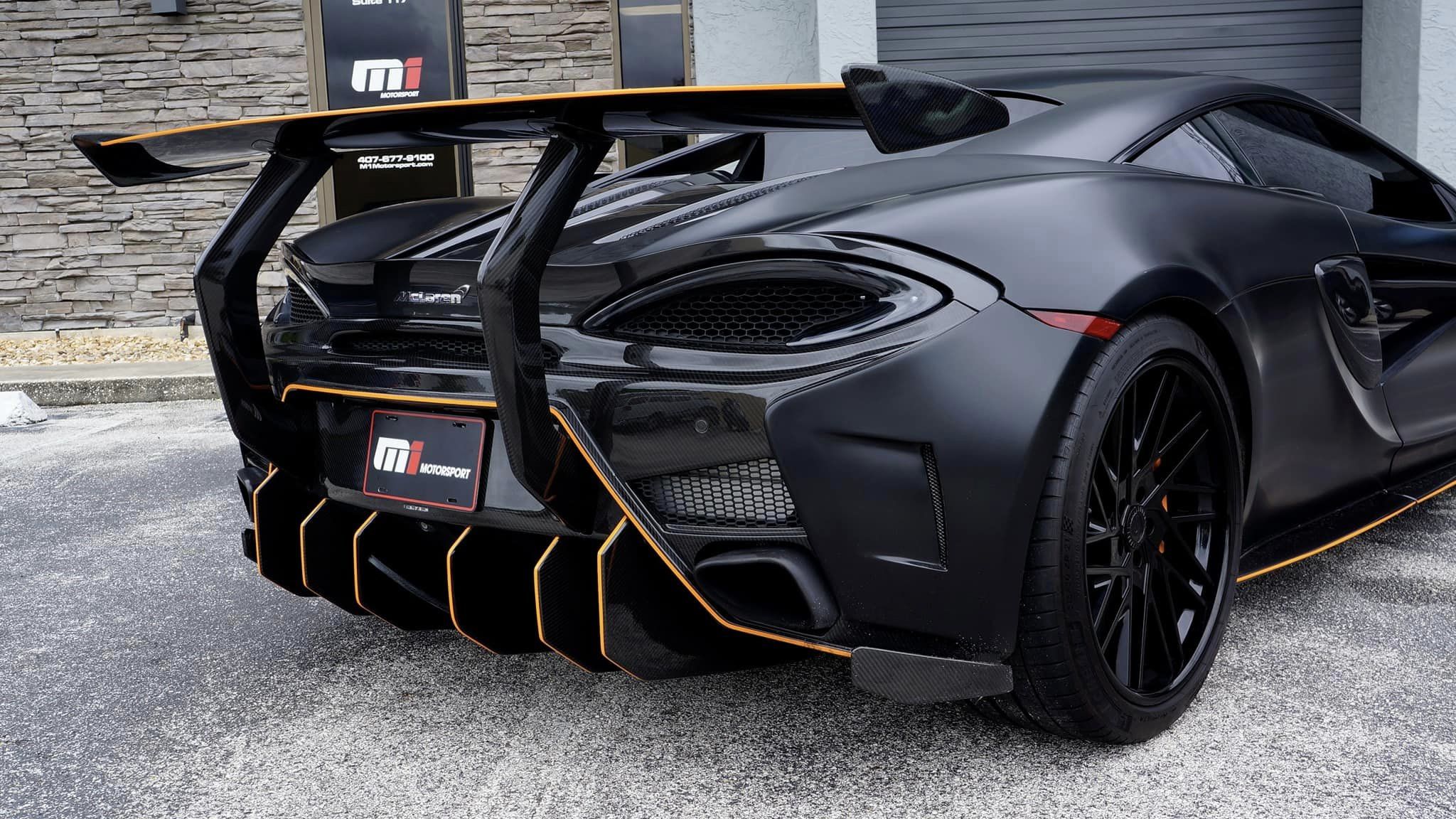 McLaren 540C/570s GT Carbon Fiber Chassis Mount Wing