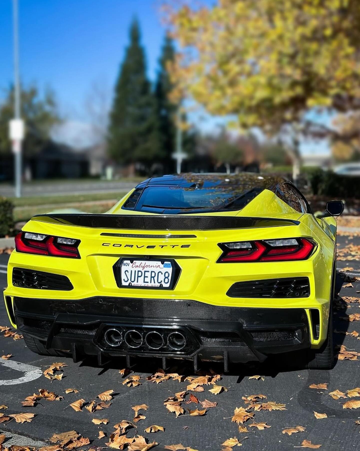 Corvette C8 AP Carbon Fiber Rear Diffuser
