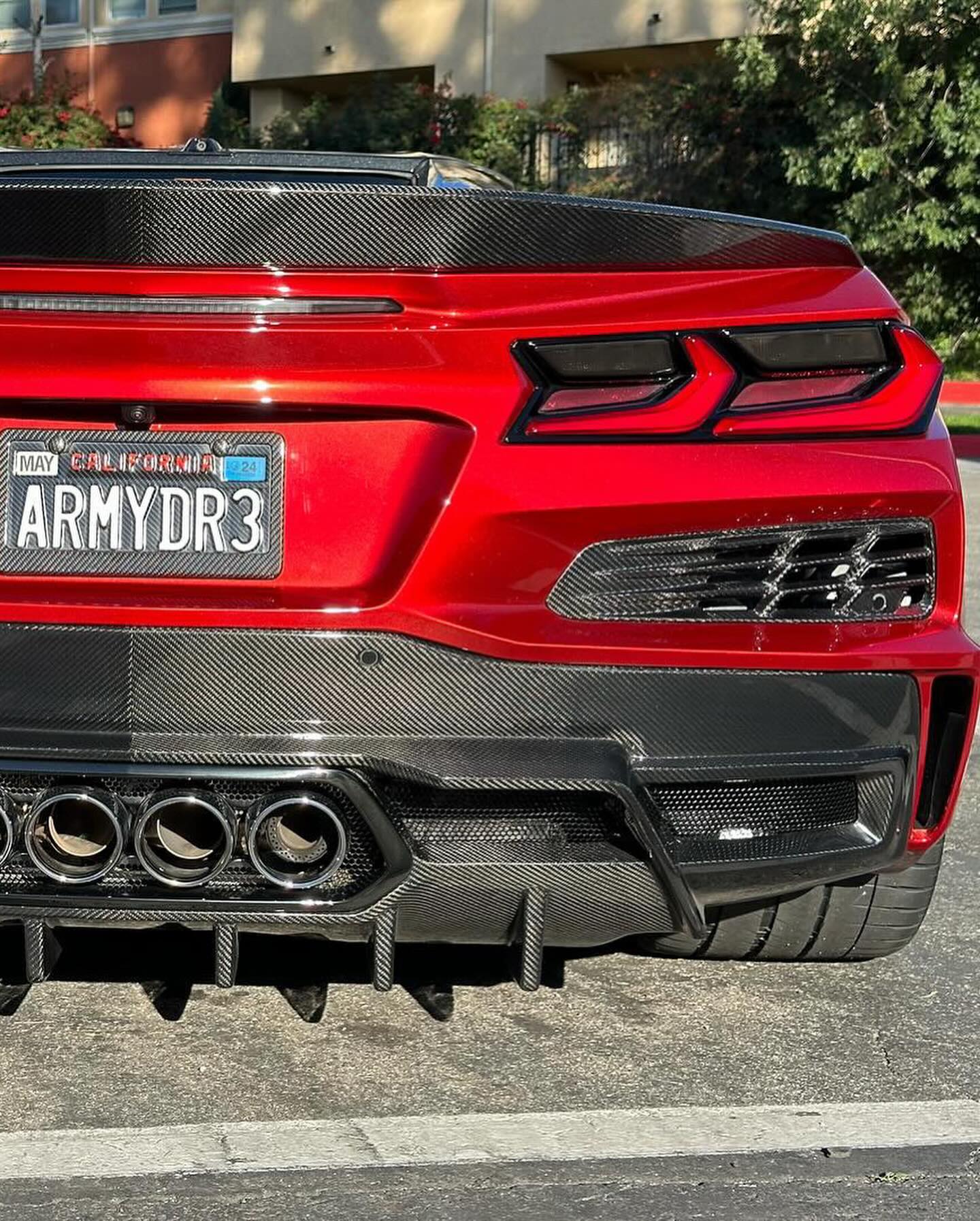 Corvette C8 AP Carbon Fiber Rear Diffuser