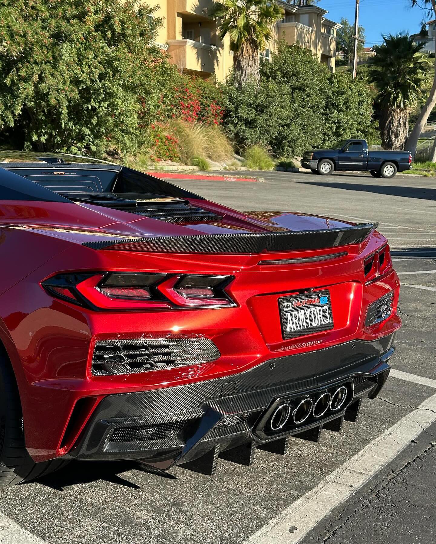 Corvette C8 AP Carbon Fiber Rear Diffuser