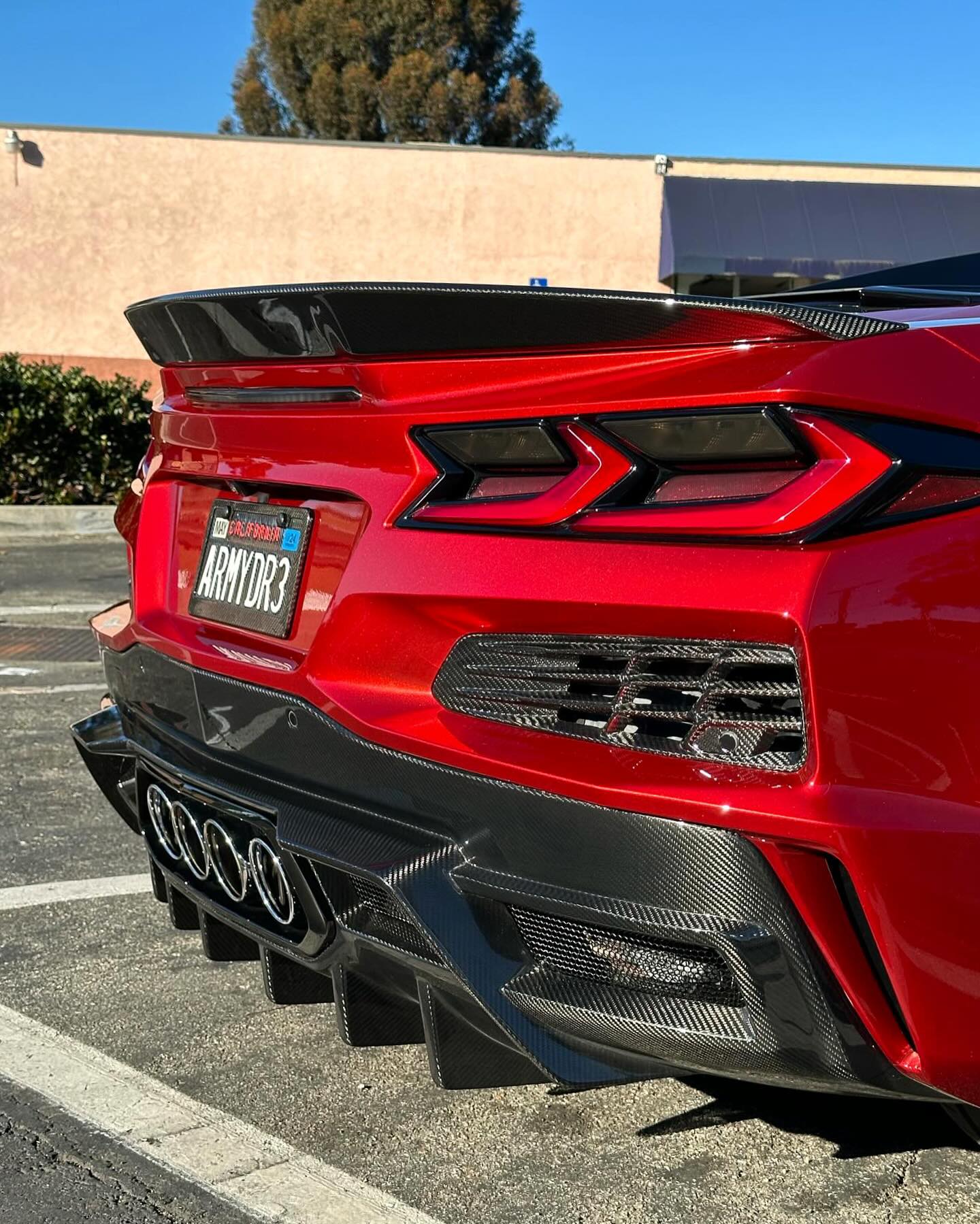 Corvette C8 AP Carbon Fiber Rear Diffuser
