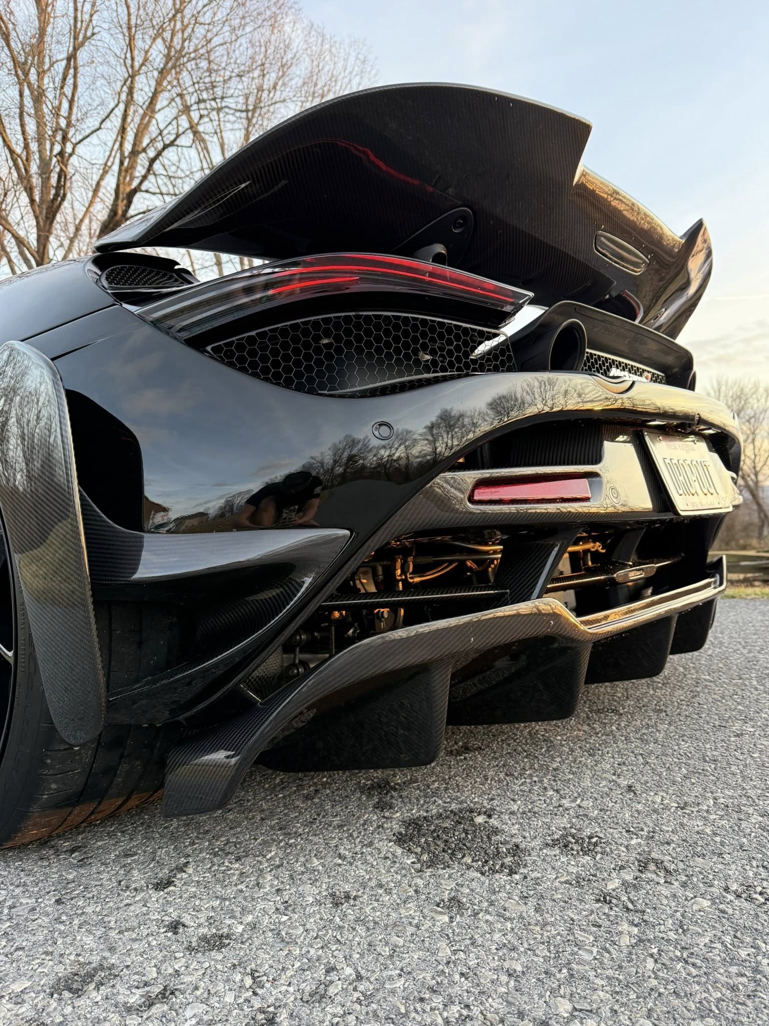 McLaren 720s Carbon Fiber Artisan Rear Bumper With Diffuser