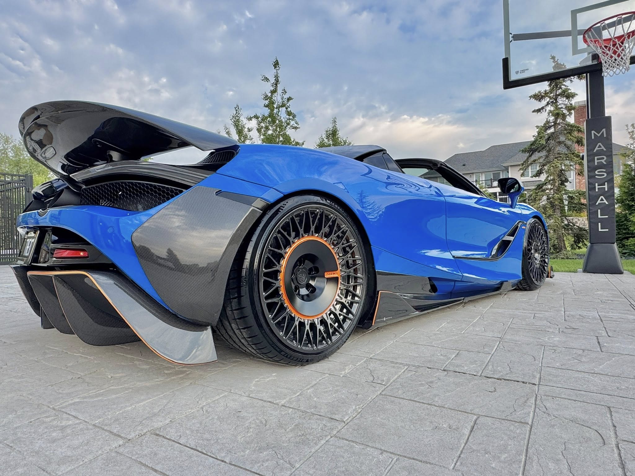 McLaren 720s Carbon Fiber Finned F1 Brake Light Diffuser