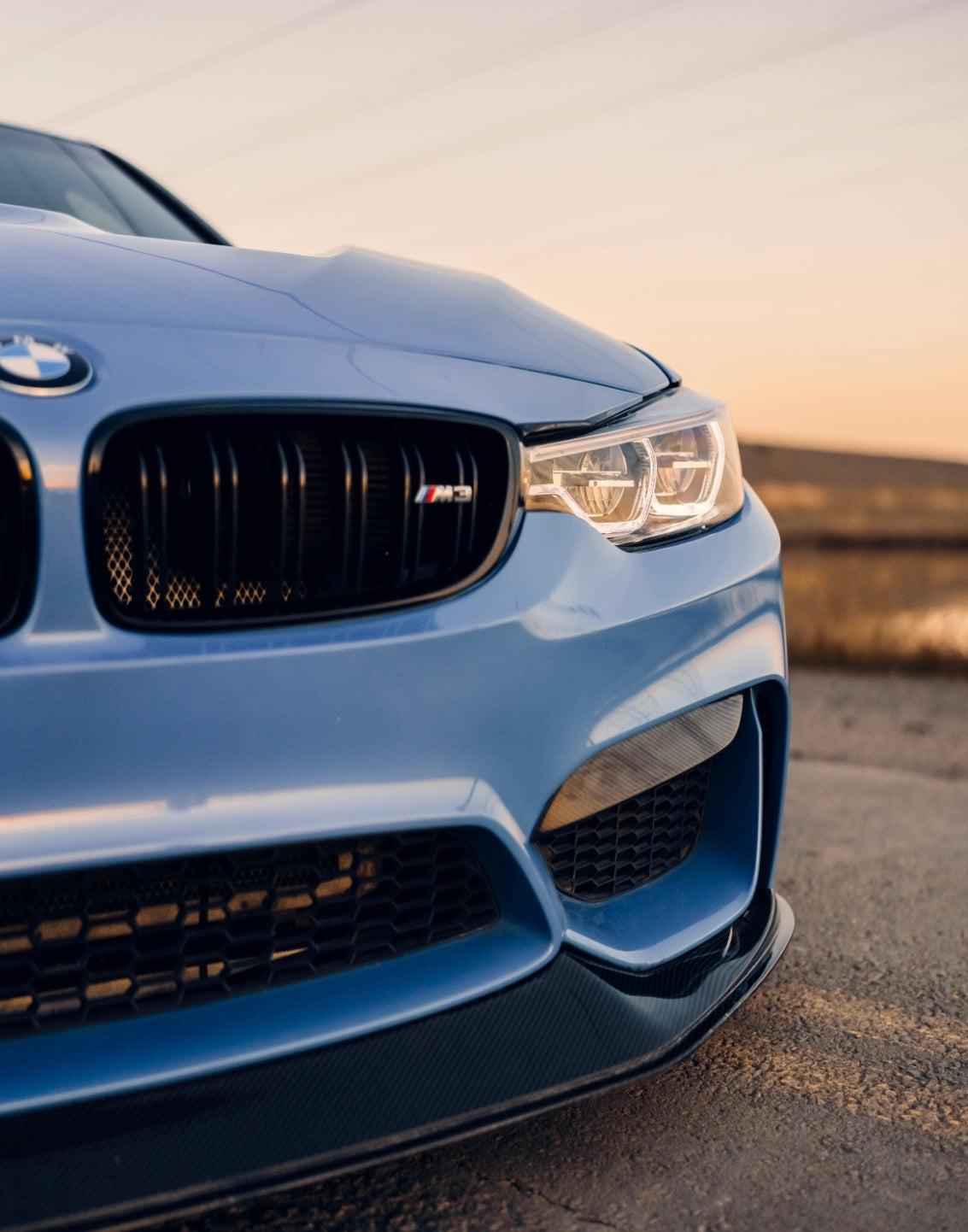 BMW F80 M3/F82/F83 M4 Carbon Fiber Upper Fangs | Eurobahndynamics