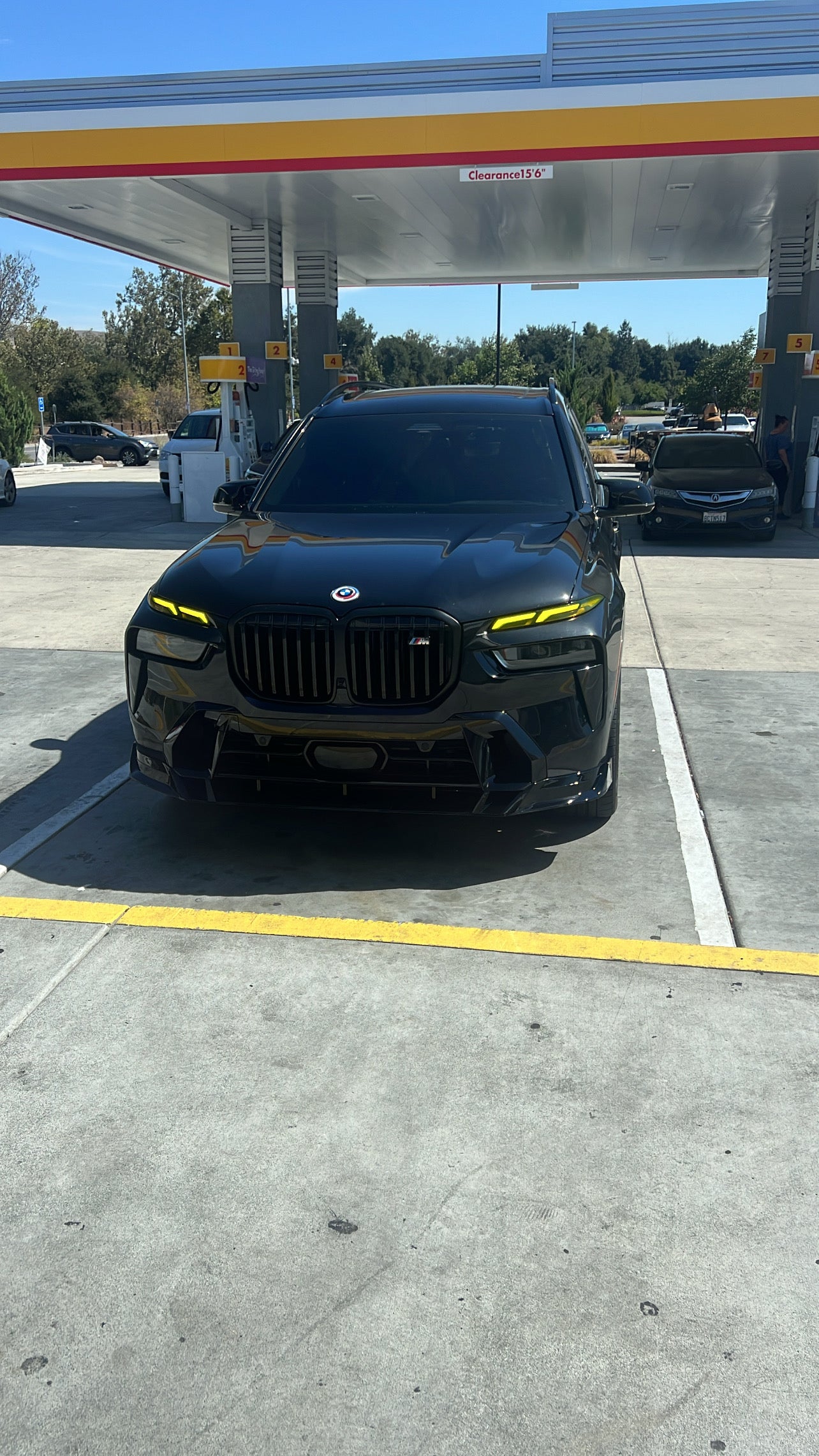 BMW G07 X7 ABS Gloss Black 3Pc Front Lip