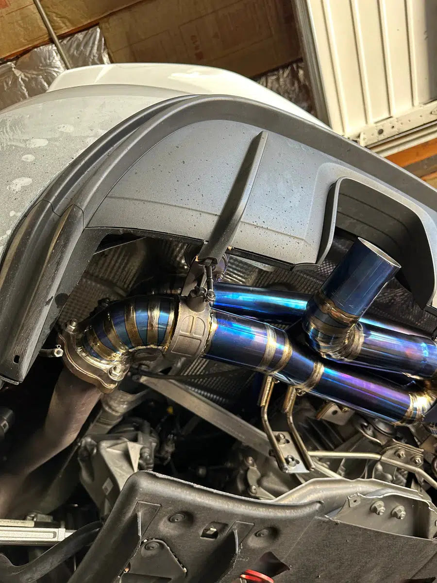 Porsche GT4/GT4RS Titanium Valved Catback Exhaust System