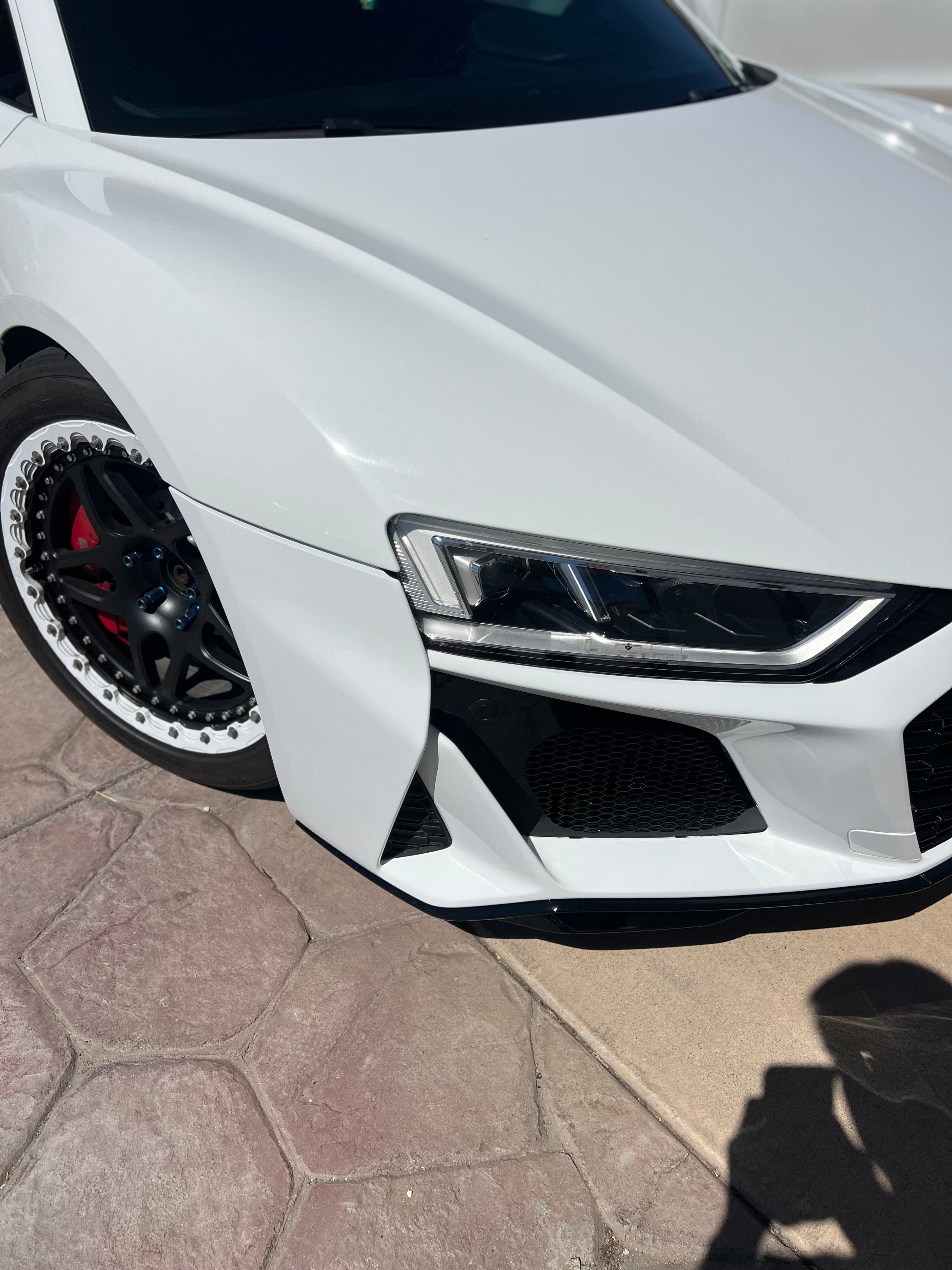 Audi R8 Pre Face Lift To Face Lift Conversion Front Bumper With Grilles & Trims 2017-2023