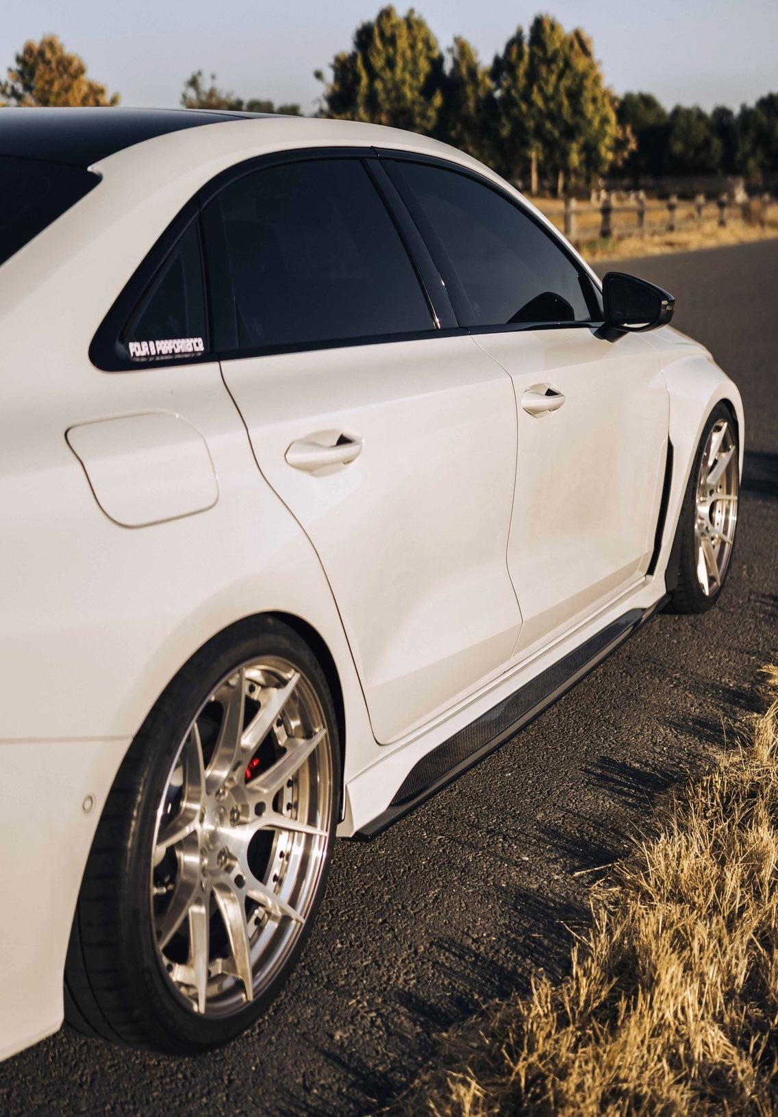 Audi RS3 8Y Carbon Fiber Side Skirt Extension