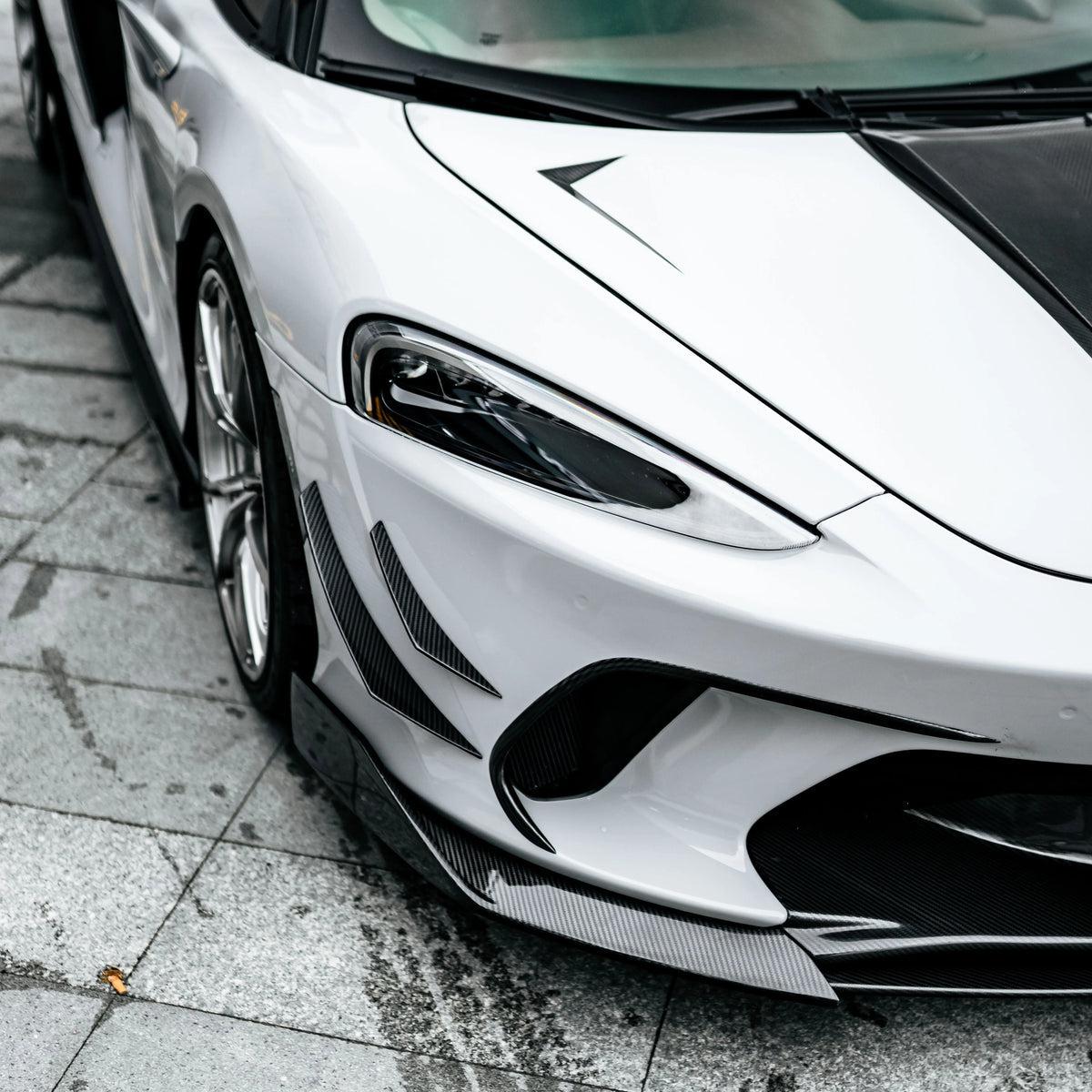 McLaren GT Carbon Fiber Front Splitter Canards