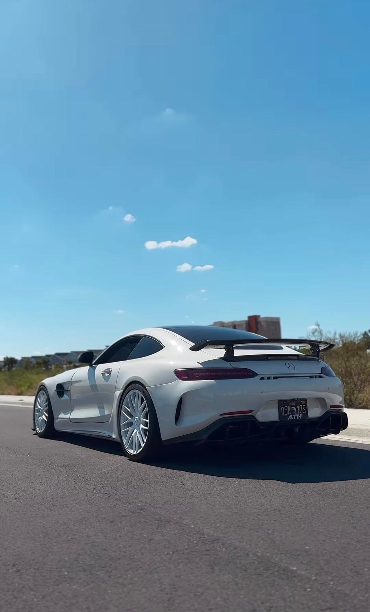 Mercedes Gtr Rear Mercedes AMG GT/GTS GTR Style Rear Bumper With Carbon Fiber Diffuser