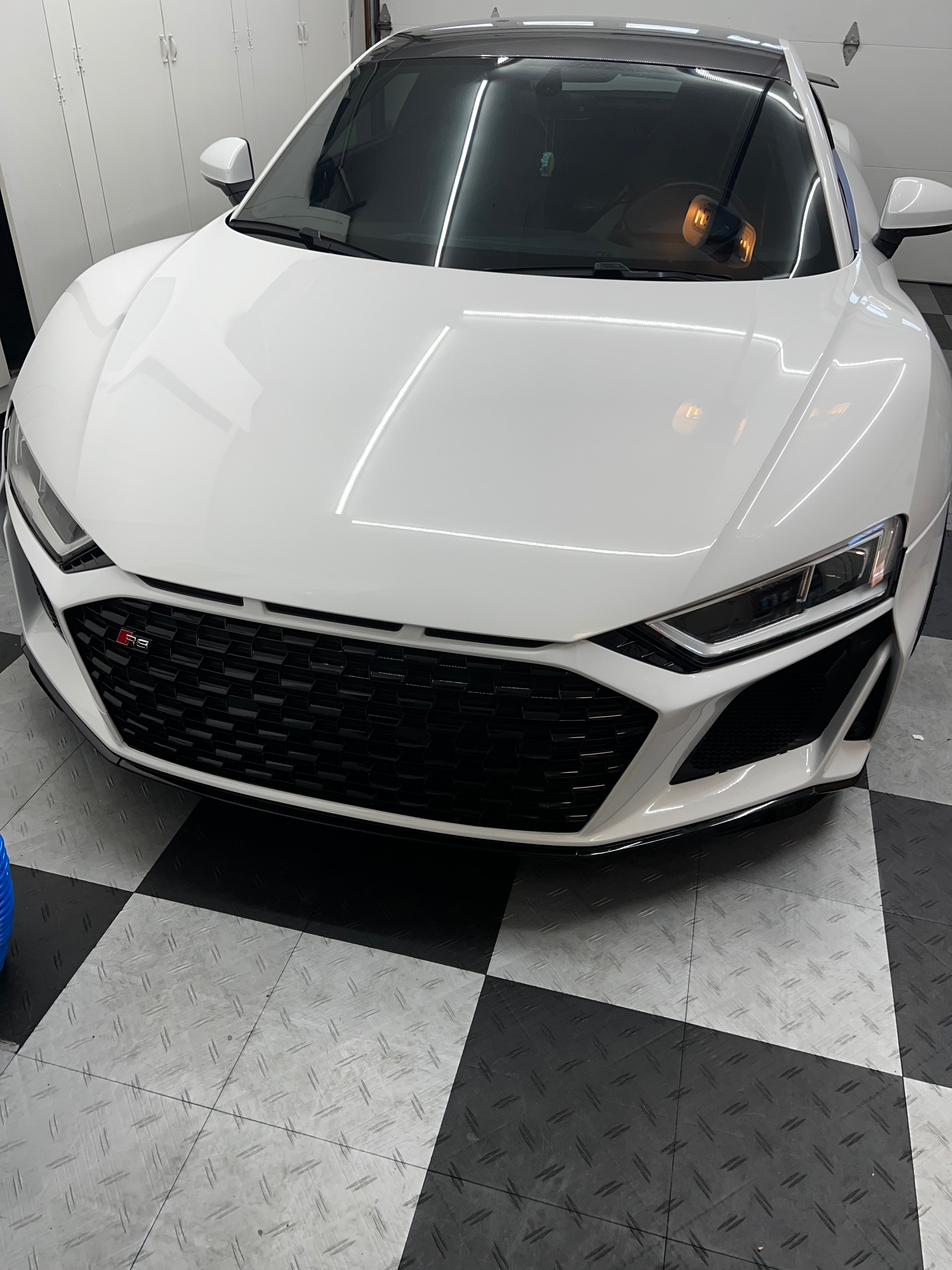 Audi R8 Pre Face Lift To Face Lift Conversion Front Bumper With Grilles & Trims 2017-2023