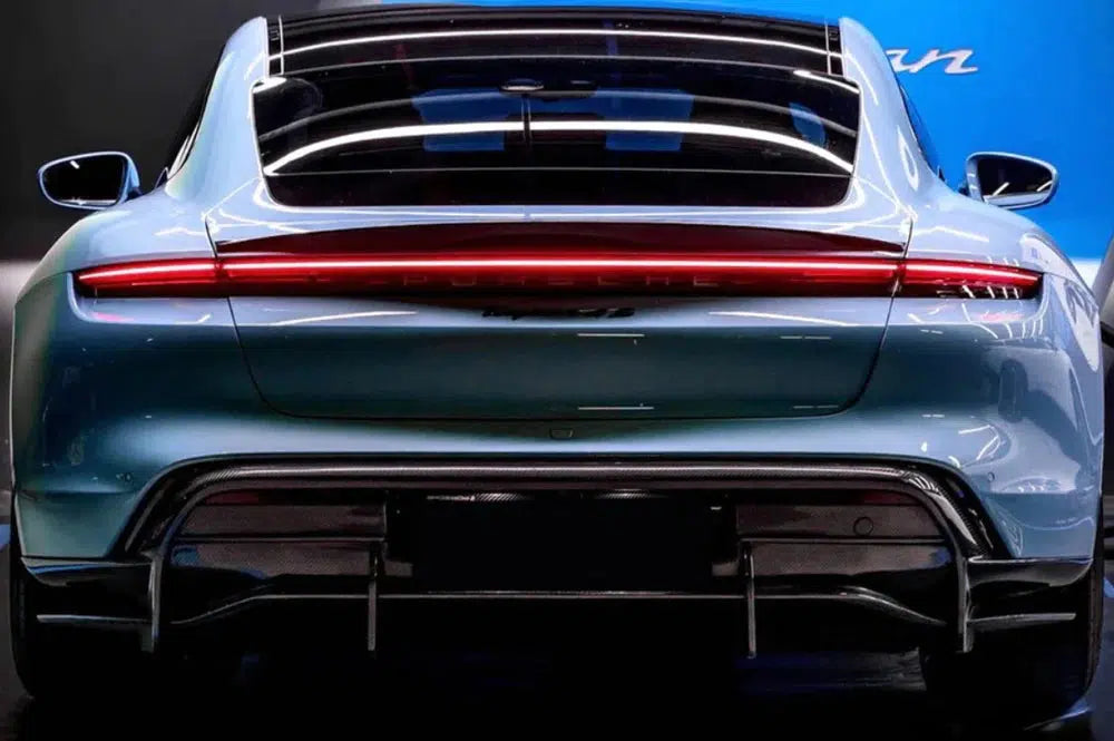 Porsche Taycan (2019-2023) Carbon Fiber Rear Diffuser