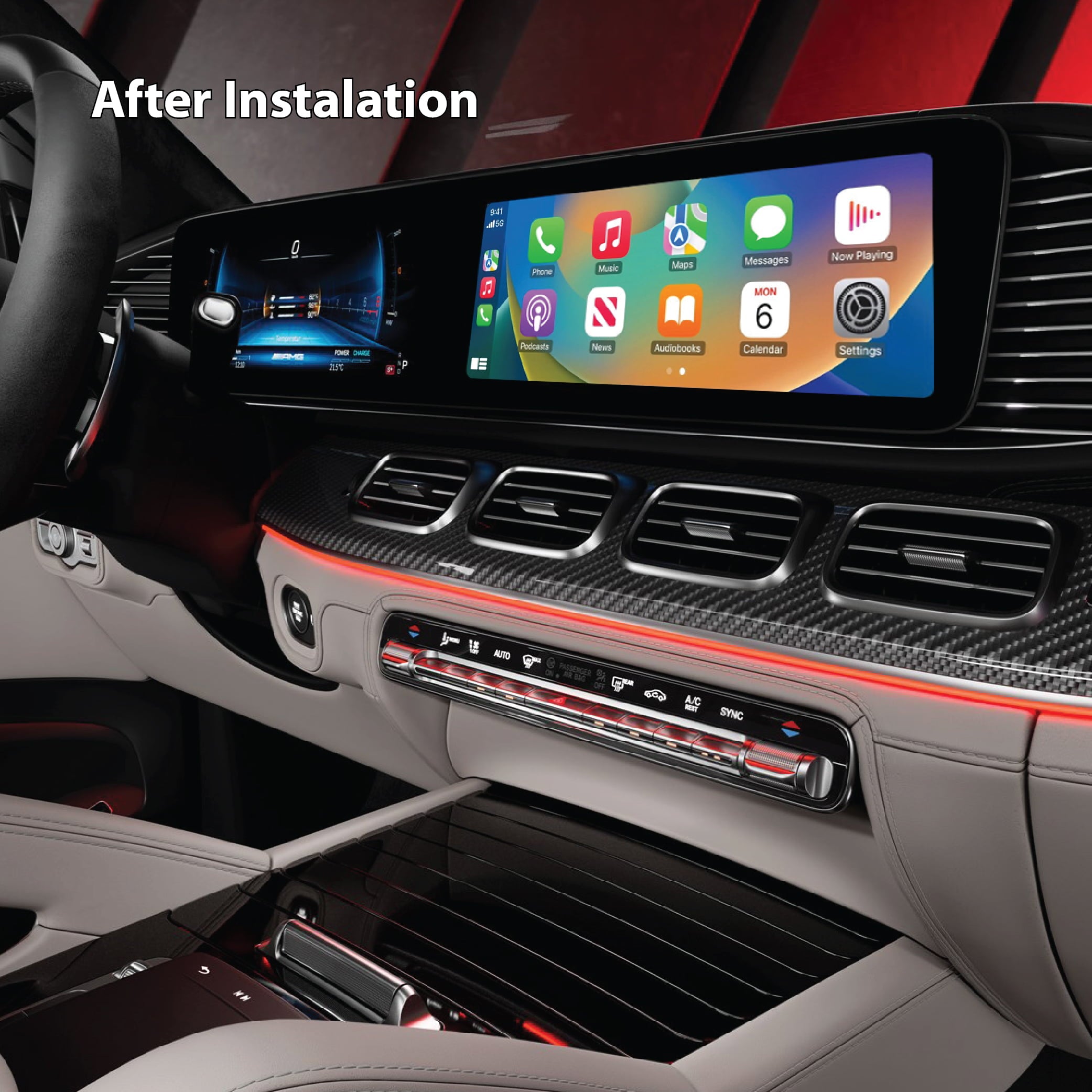 Wireless Carplay & Android Auto (W167) Mercedes GLE (Facelift) (NTG6.0)