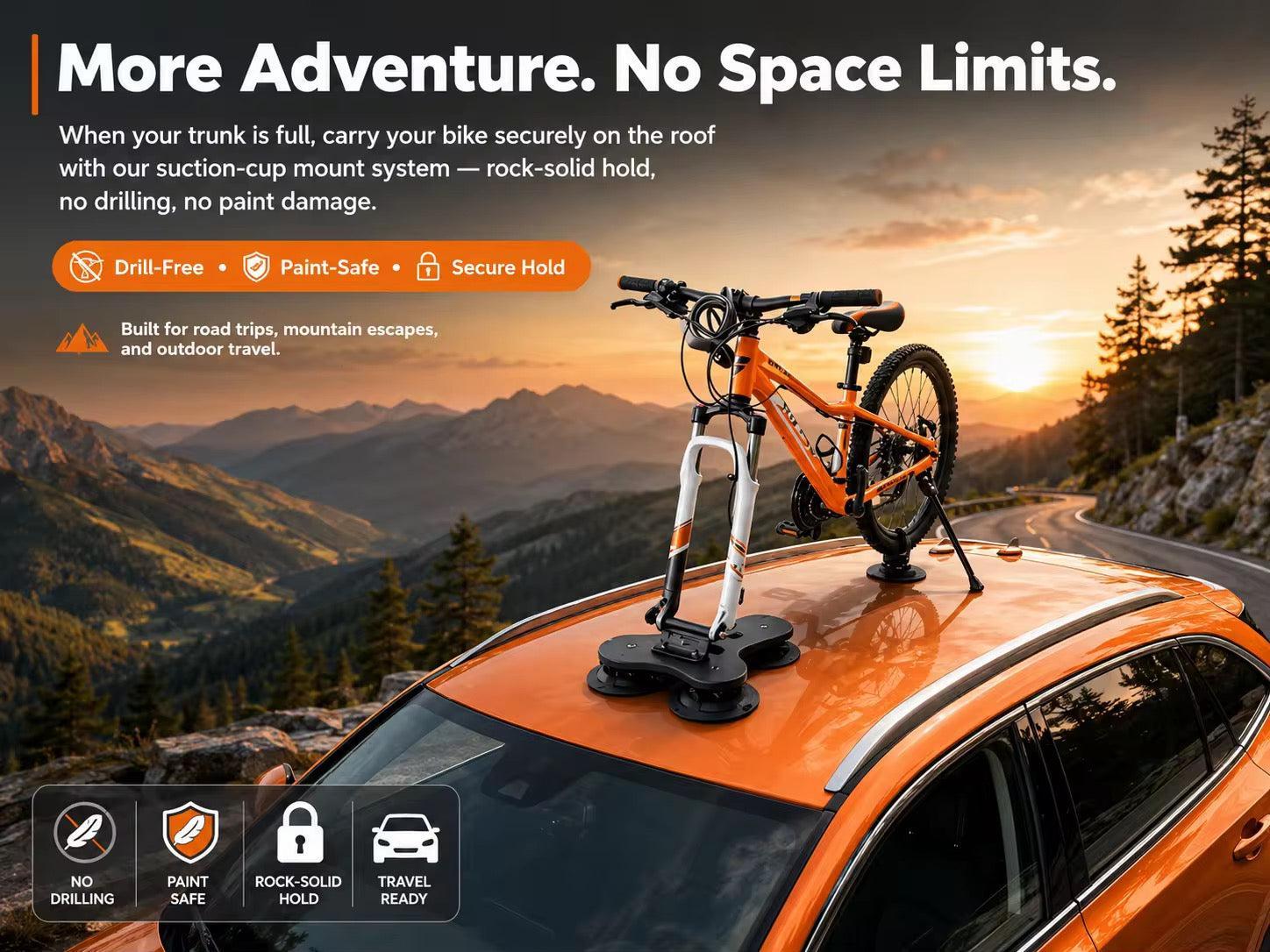 Suction Cup Bike Roof Rack Universal