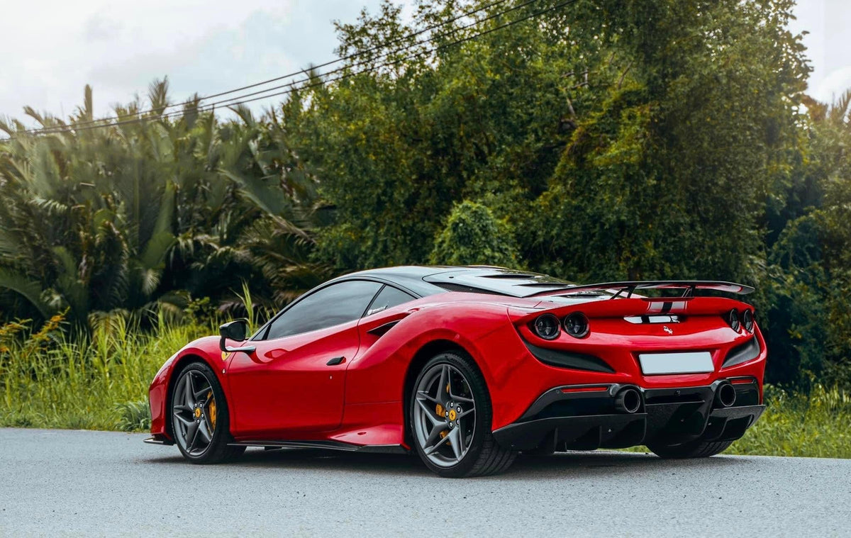 Ferrari F8 Tributo Carbon Fiber Rear Wing | Eurobahndynamics