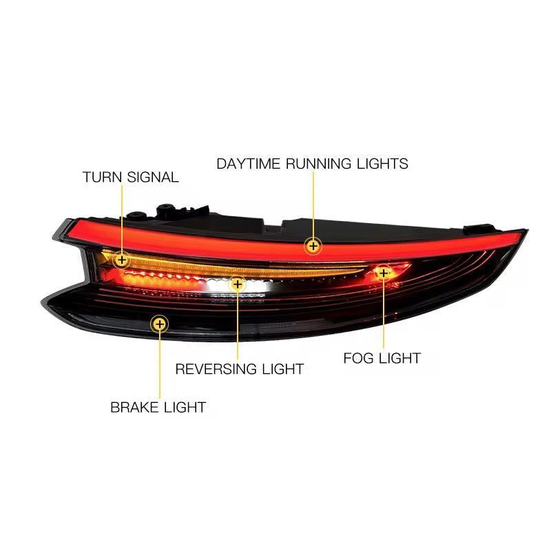 2016-2019 Porsche 911 991.2 Clear Taillights Plug & Play