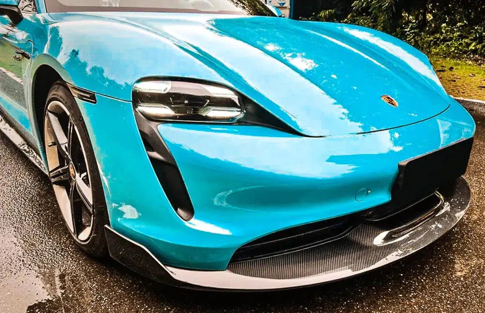 Porsche Taycan Carbon Fiber Front Lip (2019-2023)