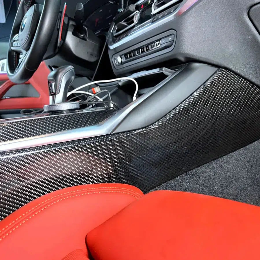 BMW G80 M3/G82/G83 M4 Carbon Fiber Center Console Trim Kit