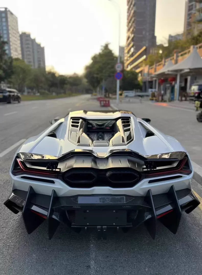 Lamborghini Revuelto - Carbon Fiber Rear Diffuser with LED Brake Light