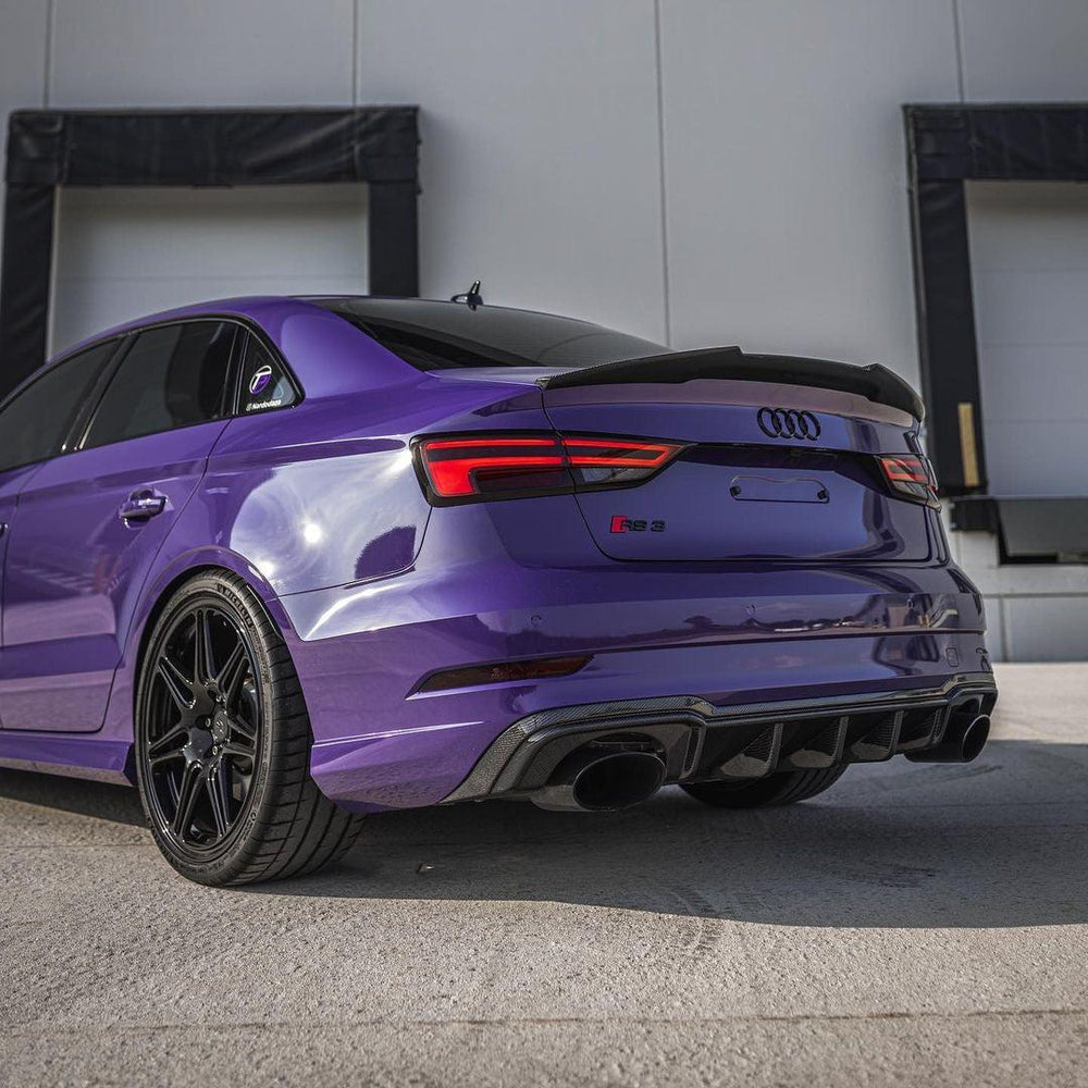 Audi RS3 Carbon Fiber Fin Diffuser | Eurobahndynamics