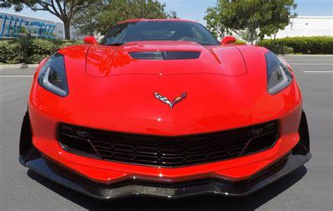 Corvette C7 Carbon Fiber Finned Front Lip