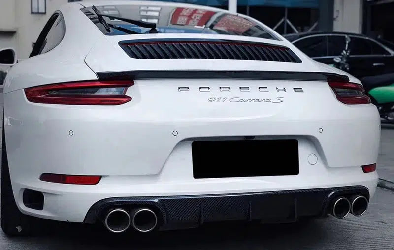 Porsche 911 991.2 Carrera Carbon Fiber Rear Diffuser (Quad Exhaust) - (2016-2018)