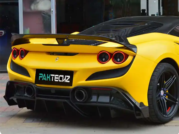 Ferrari F8 Tributo Carbon Fiber Paktechz Style Wing