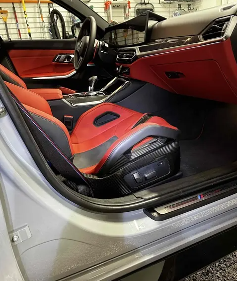 BMW G80 M3/G82/G83 M4 Carbon Fiber Seat Trim Cover