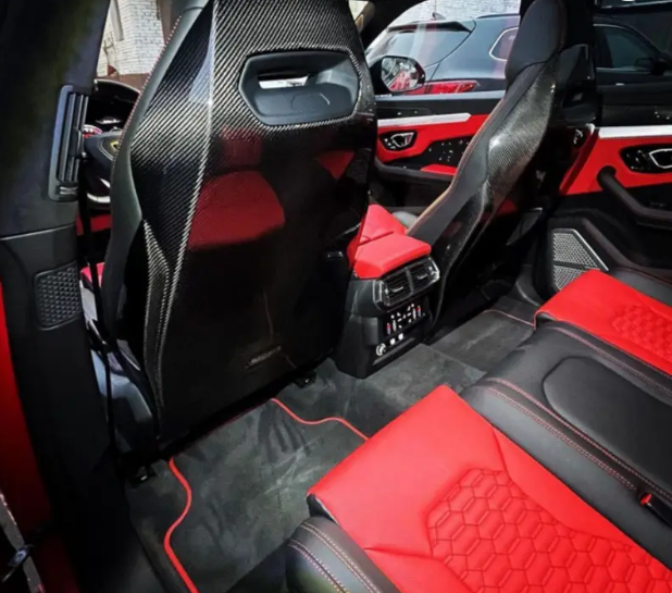 Lamborghini Urus Carbon Fiber Back Seat Cover Replacement