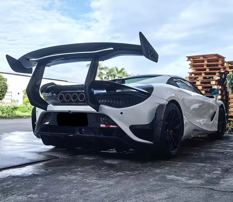 McLaren 720s/765LT Carbon Fiber Chassis Mount Wing