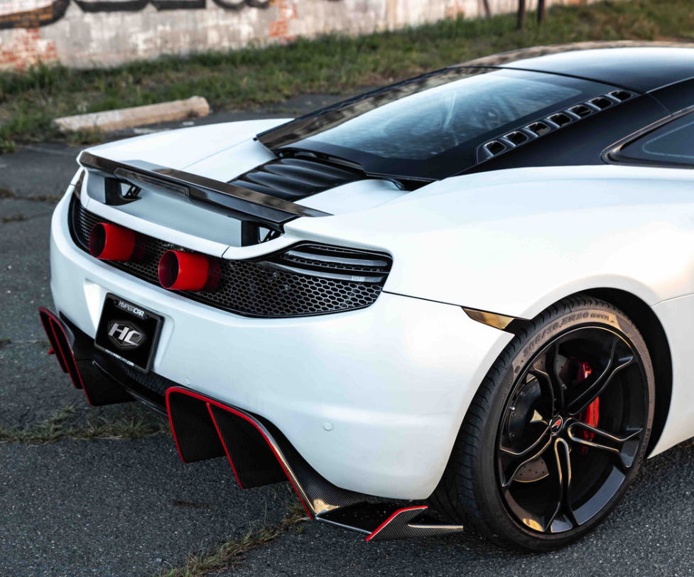 McLaren MP4-12c/650s Carbon Fiber 675LT Style Rear Diffuser