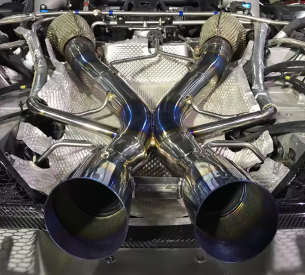 McLaren P1 Titanium Straight Pipe Exhaust System