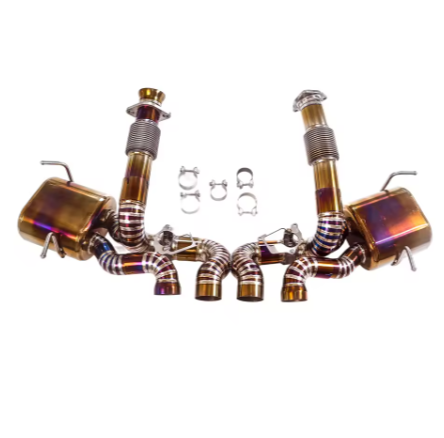 Corvette C8 Z06 Titanium Valved Exhaust With Muffler & Test Pipes