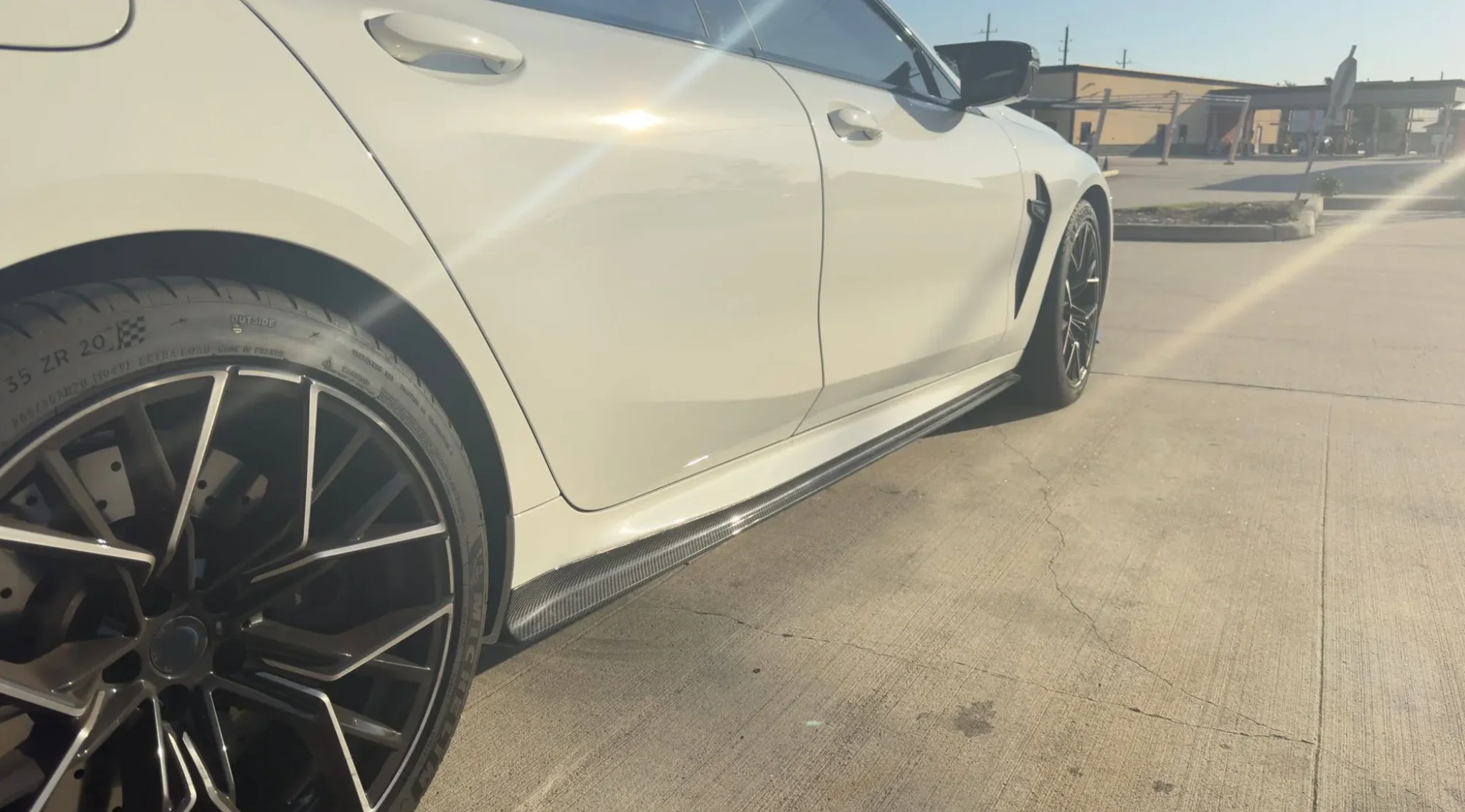 BMW M8/ 8 Series G15/G16 Carbon Fiber Side Skirt Extension