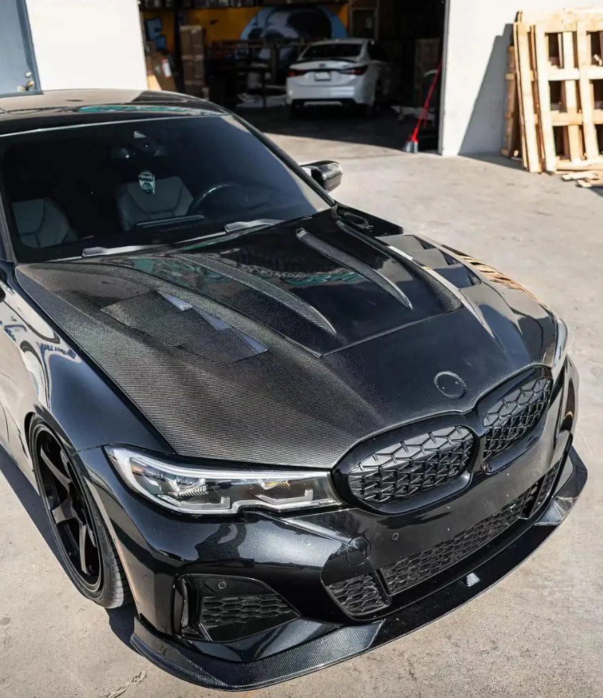 BMW G20 3 Series Carbon Fiber Vented Hood