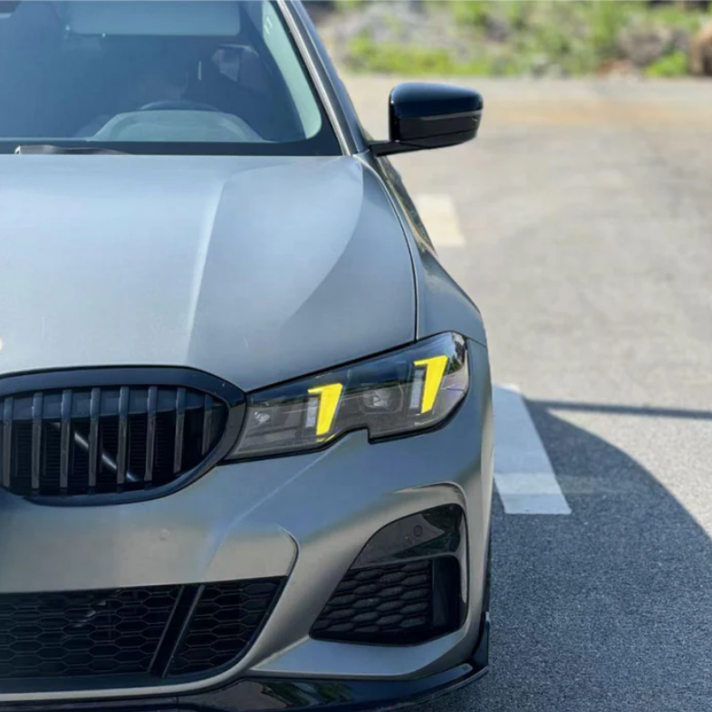 BMW G20 3 Series LED Snake Eyes Headlights Yellow & White DRL Switch