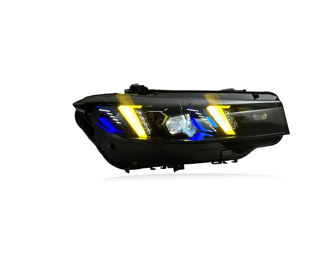 BMW G20 3 Series LED Snake Eyes Headlights Yellow & White DRL Switch