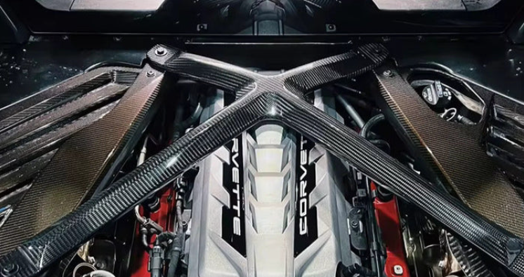 2021-2026 Corvette C8 Z51/Z06/Z07 Carbon Fiber Engine X Brace