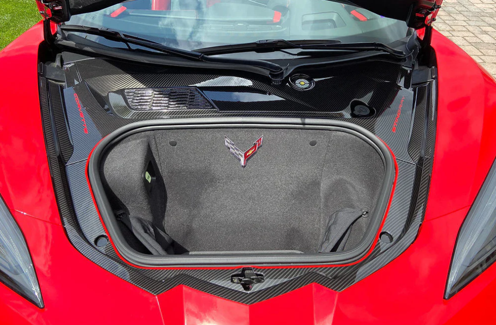 2021-2026 Corvette C8 Z06/Z51 Stingray Carbon Fiber Front Frunk Cover Trim Replacement