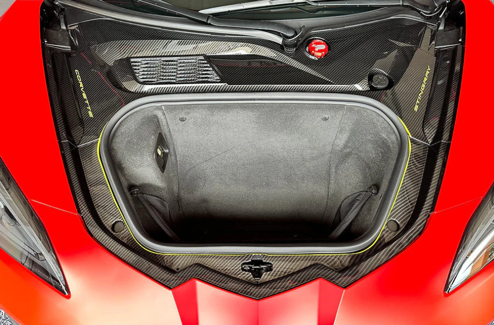 2021-2026 Corvette C8 Z06/Z51 Stingray Carbon Fiber Front Frunk Cover Trim Replacement