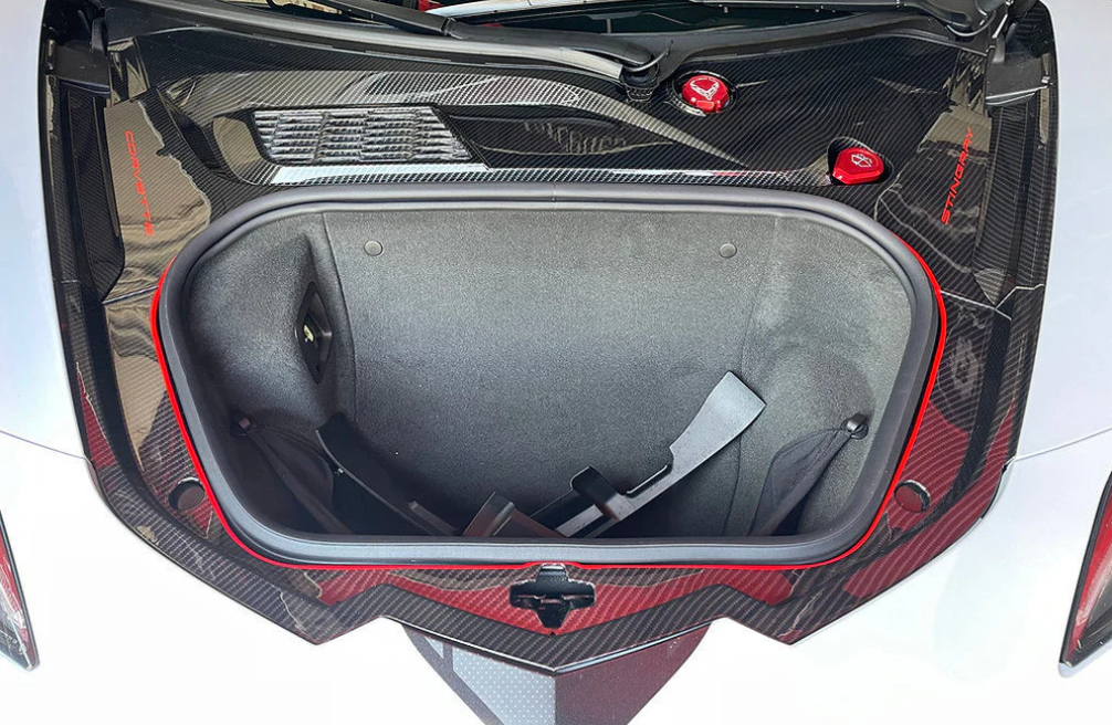 2021-2026 Corvette C8 Z06/Z51 Stingray Carbon Fiber Front Frunk Cover Trim Replacement