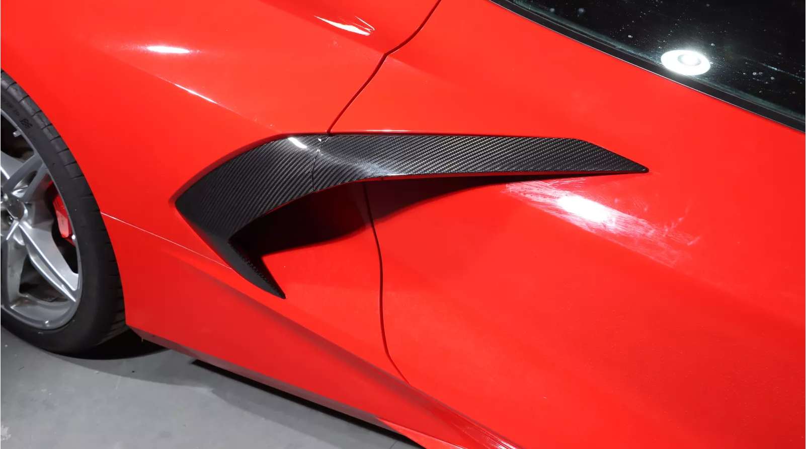 2020-20206 Corvette Carbon Fiber Door Vent Trim