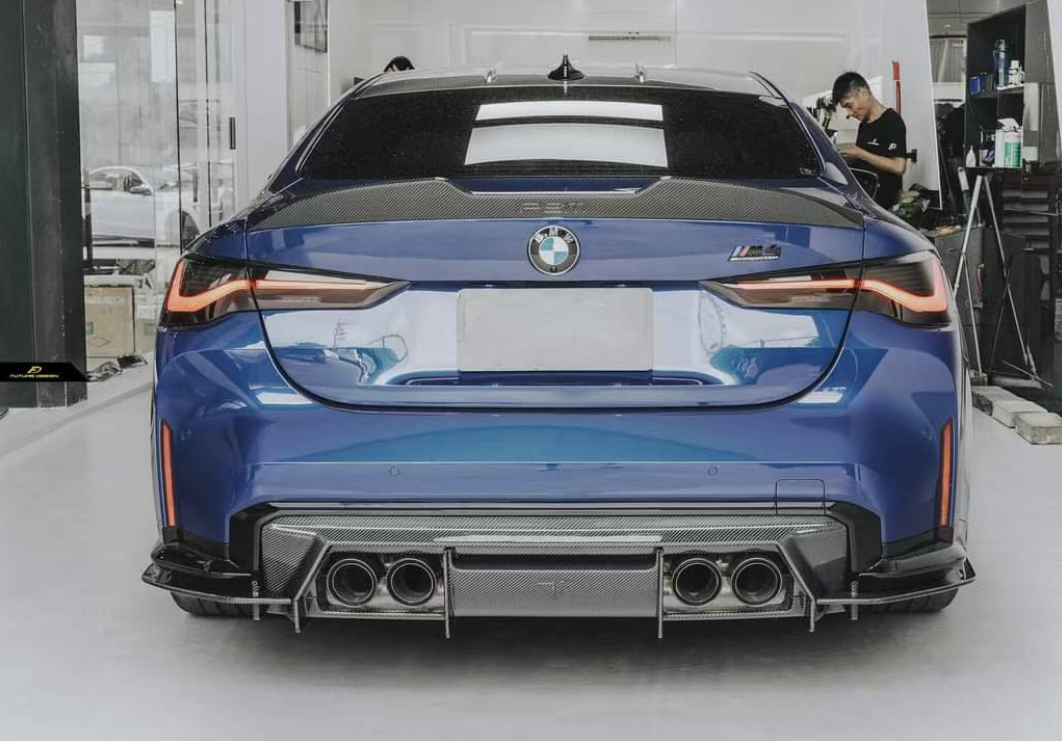 2021-2026 BMW G80/G81 M3/G82/G83 M4 Carbon Fiber AP 3PC Rear Diffuser