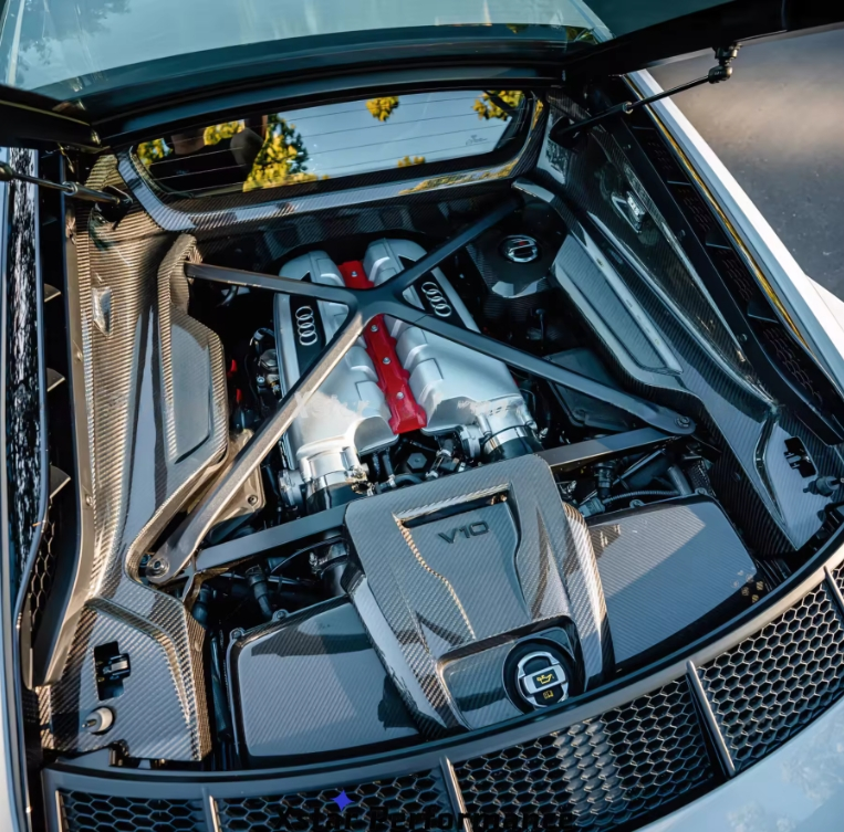 Audi R8 Gen 2 Carbon Fiber Engine Bay Cover Replacements